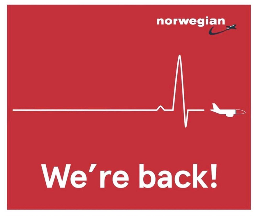 Norwegian er p vingene