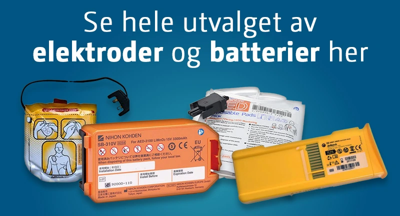 Hele utvalget av elektroder og batterier